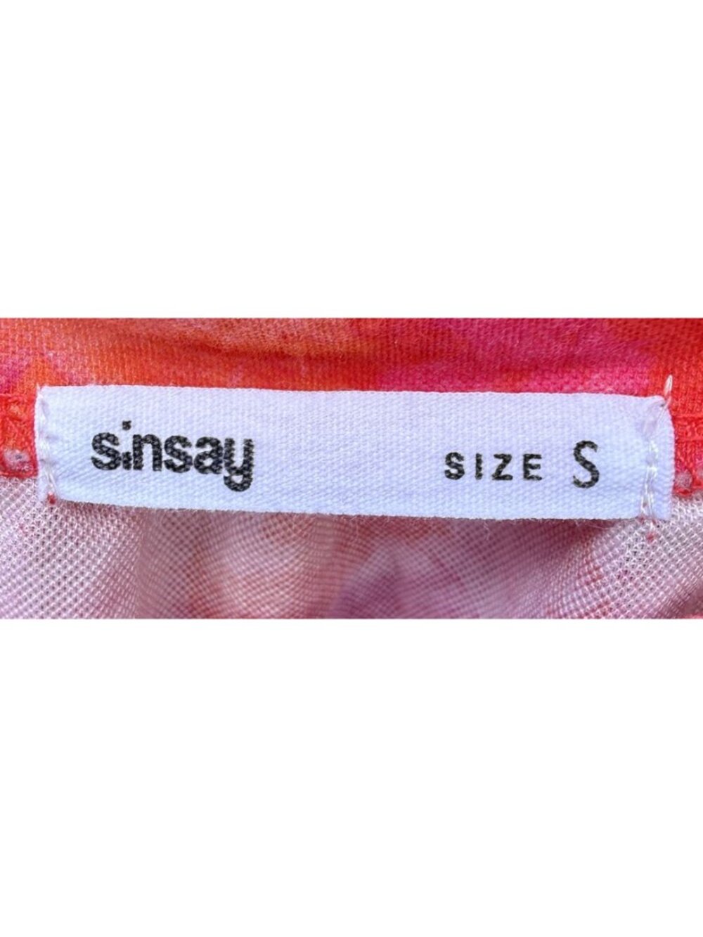 Sinsay Womens Floral Mini Dress Pink Orange Size S Lightweight Flirty Romantic - Picture 4 of 6